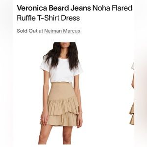 Veronica beard Noha ruffled t shirt dress
